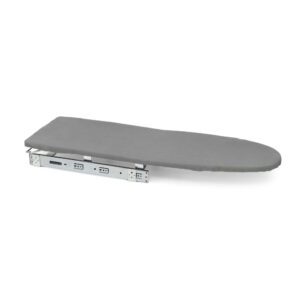 Iron 2 Planche à repasser -  Acier et Bois -  pliante et coulissante pour meuble Iron 2