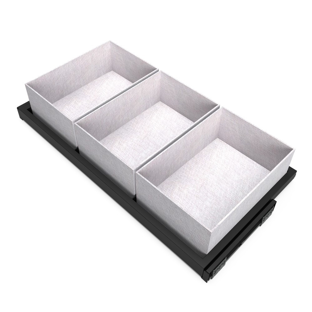 Jeu de d'inserts latéraux pour Penderie escamotable pour Hang- Plastique- Peint gris pierre