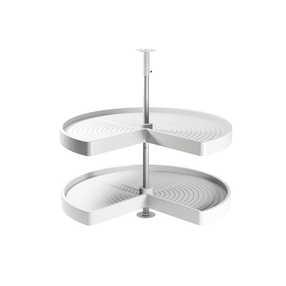 Jeu de plateaux Shelvo 3/4 pour module 800 mm en plastique blanc