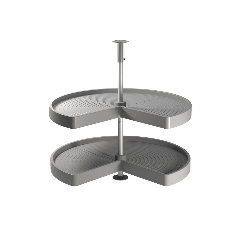 Jeu de plateaux Shelvo 3/4 pour module 800 mm en plastique gris