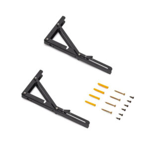 Jeu de Supports de pliage - longueur 303mm - Acier - Noir