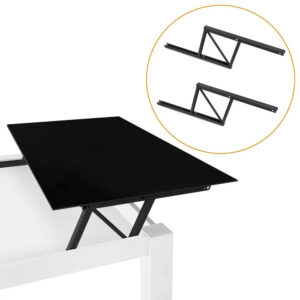 Kit de panier et cadre coulissant à fermeture souple pour armoire- réglable- module 800mm- Noir texturé