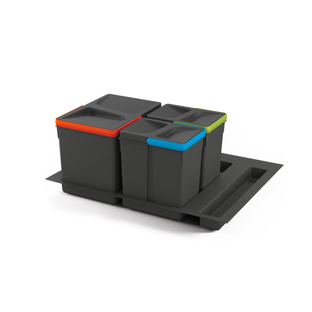 Kit de poubelles à base Recycle pour tiroir de module 600 mm 12 L, 6 L, 6L