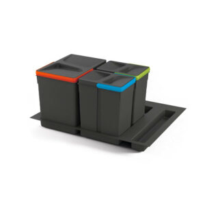 Kit de poubelles à base Recycle pour tiroir de module 600 mm 15L, 7L, 7L