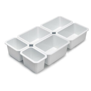 Kit de pour 3 étagères - consoles et supports muraux Jagmet- longueur 380mm- Acier- Peint en blanc