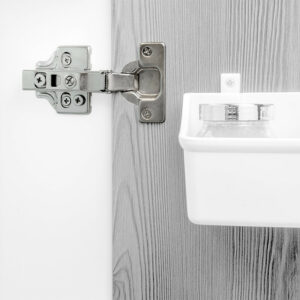 Kit de supports pour 3 étagères en bois et 1 module pour structure Zero- Zamak- Peint gris pierre