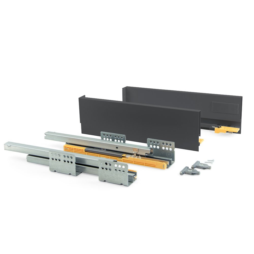 Kit de tiroir Concept hauteur 105 mm et profondeur 400 mm finition gris anthracite