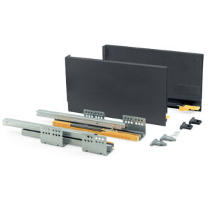 Kit de tiroir Concept hauteur 185 mm et profondeur 400 mm finition gris anthracite