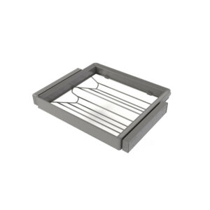 Kit tiroir à chaussures et rack ajustable Quartz pour armoires -  glissières extension totale et à fermeture douce -  Module 60c