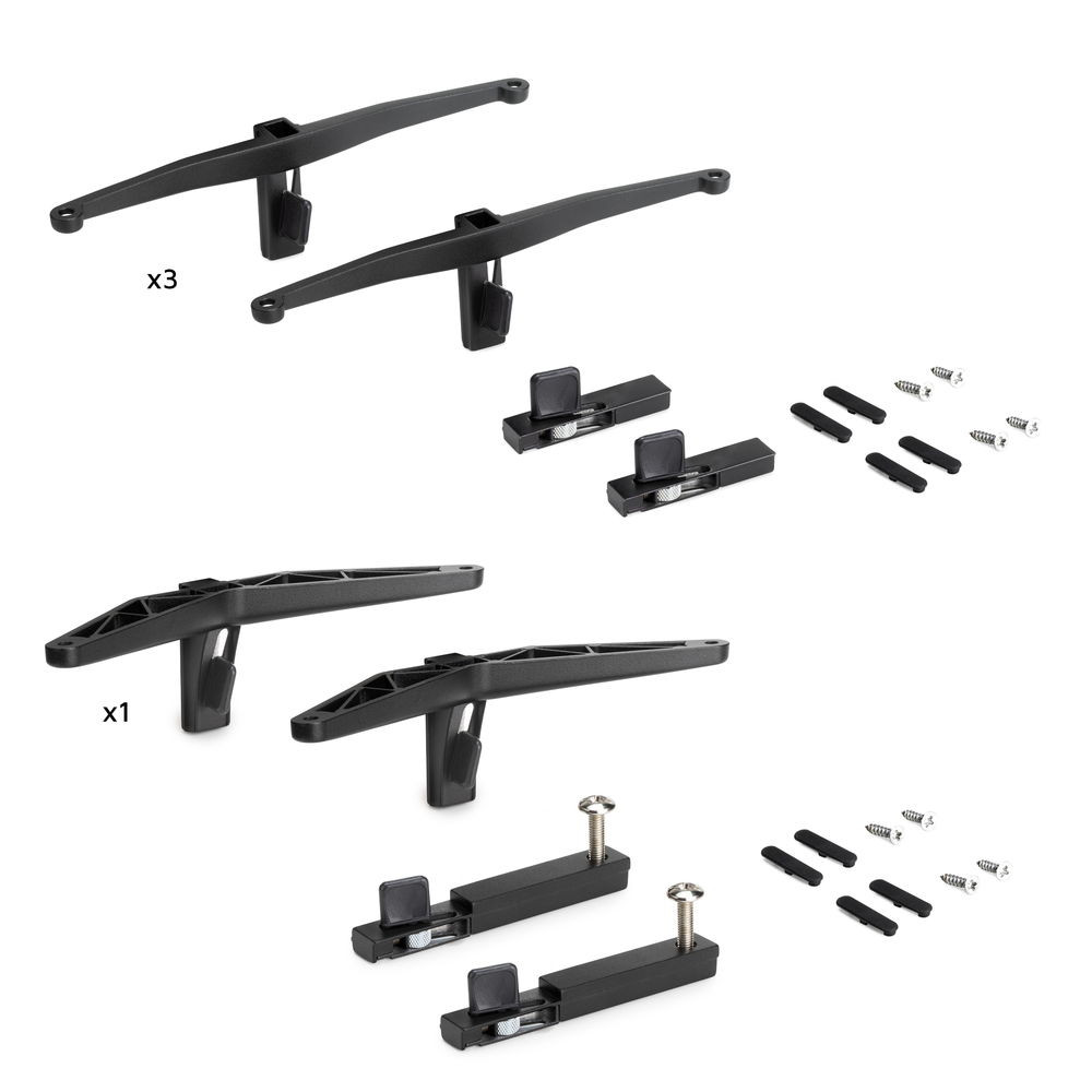 Kit Zero de supports pour étagères en bois et module