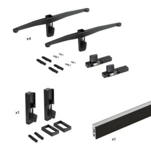 Kit Zero de supports pour étagères en bois et tringle