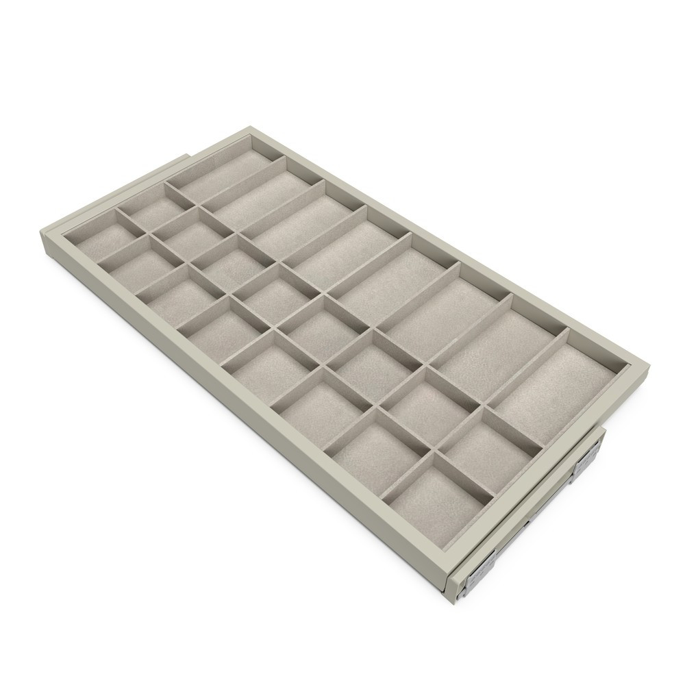 Lot de 10 poignées pour meubles Setubal- L198mm- entraxe 128mm- Aluminium- Anodisé mat
