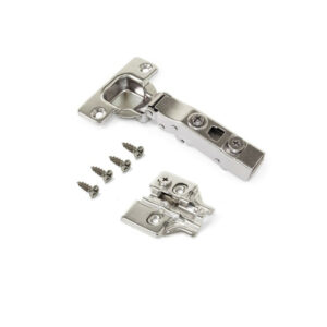 Lot de 20 charnières droite pour montage en applique X91 - fermetures souples - Acier- Titane
