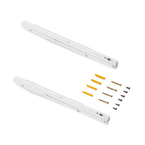 Lot de 20 charnières droite X91 - fermeture souple et Embase à visser- Acier- Titane