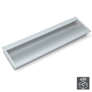 Lot de 20 poignées pour meuble Bologna en aluminium anodisé mat avec entraxe 160 mm