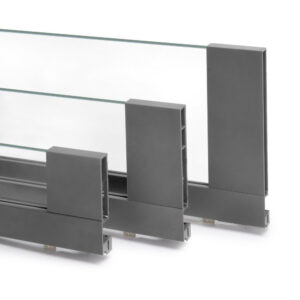 Lot de 5 charnières de porte de sécurité- 150x80mm- charnières anti-dégondage à bords arrondis- sans garniture- Acier- Noir