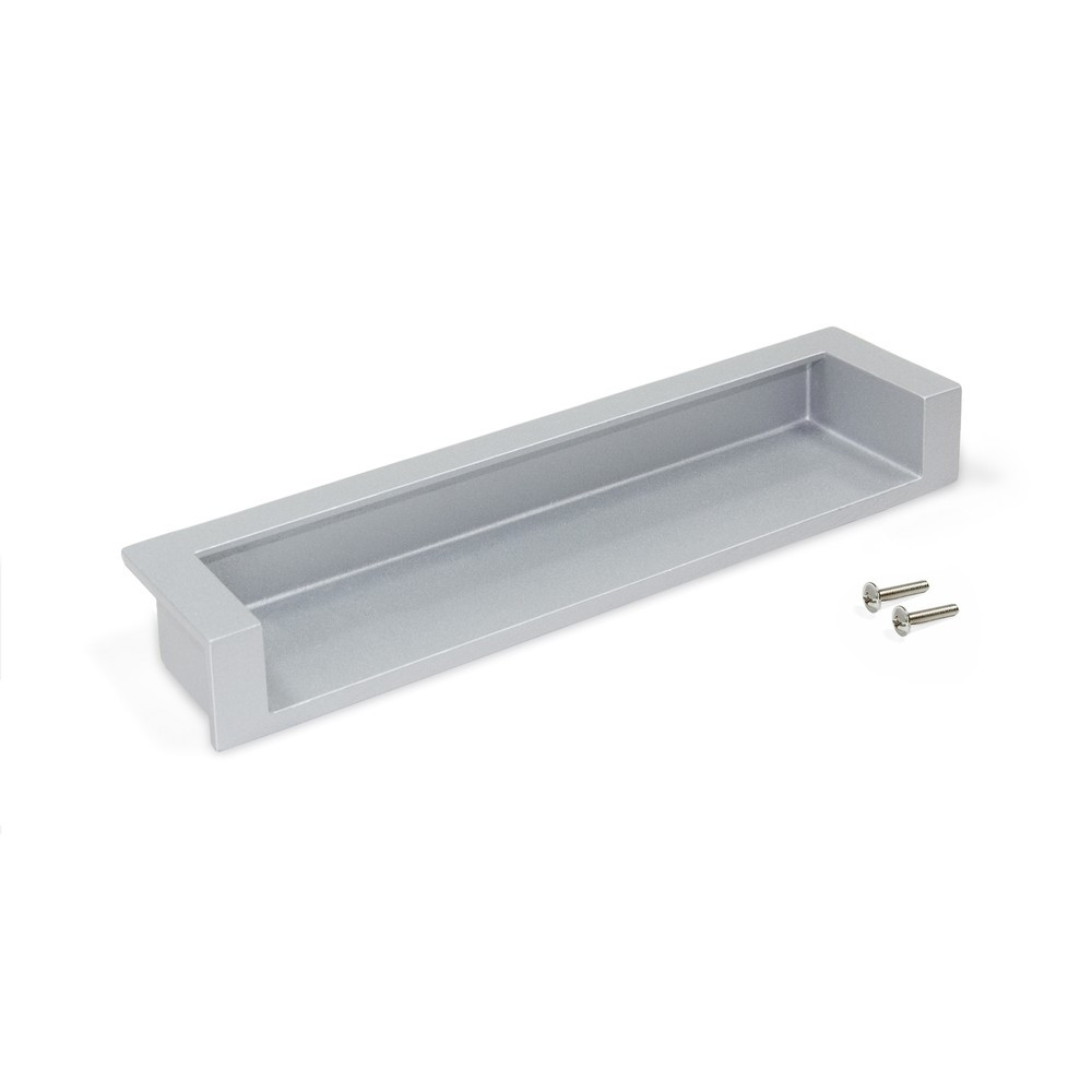 Lot de 5 poignées pour meubles Bologna- L190mm- Aluminium- Anodisé mat