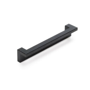 Lot de 5 poignées pour meubles Cleveland- L144mm- entraxe 128mm- Zamak- Peint en noir