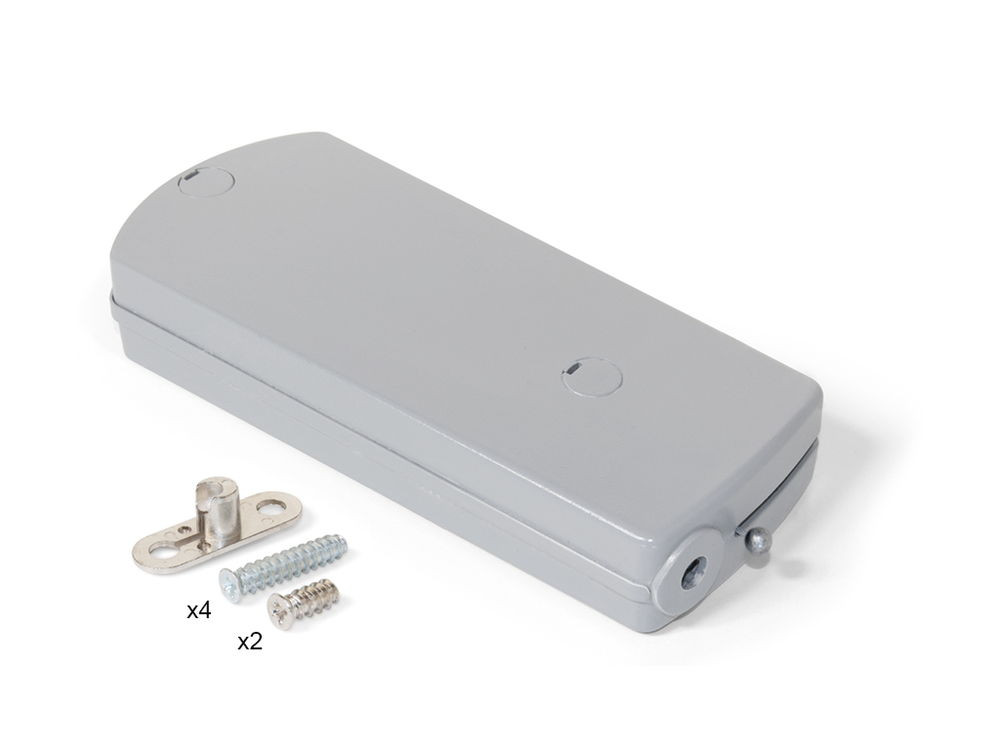 Mécanisme pour portes abattant Microwinch, 4 Kg, Plastique gris