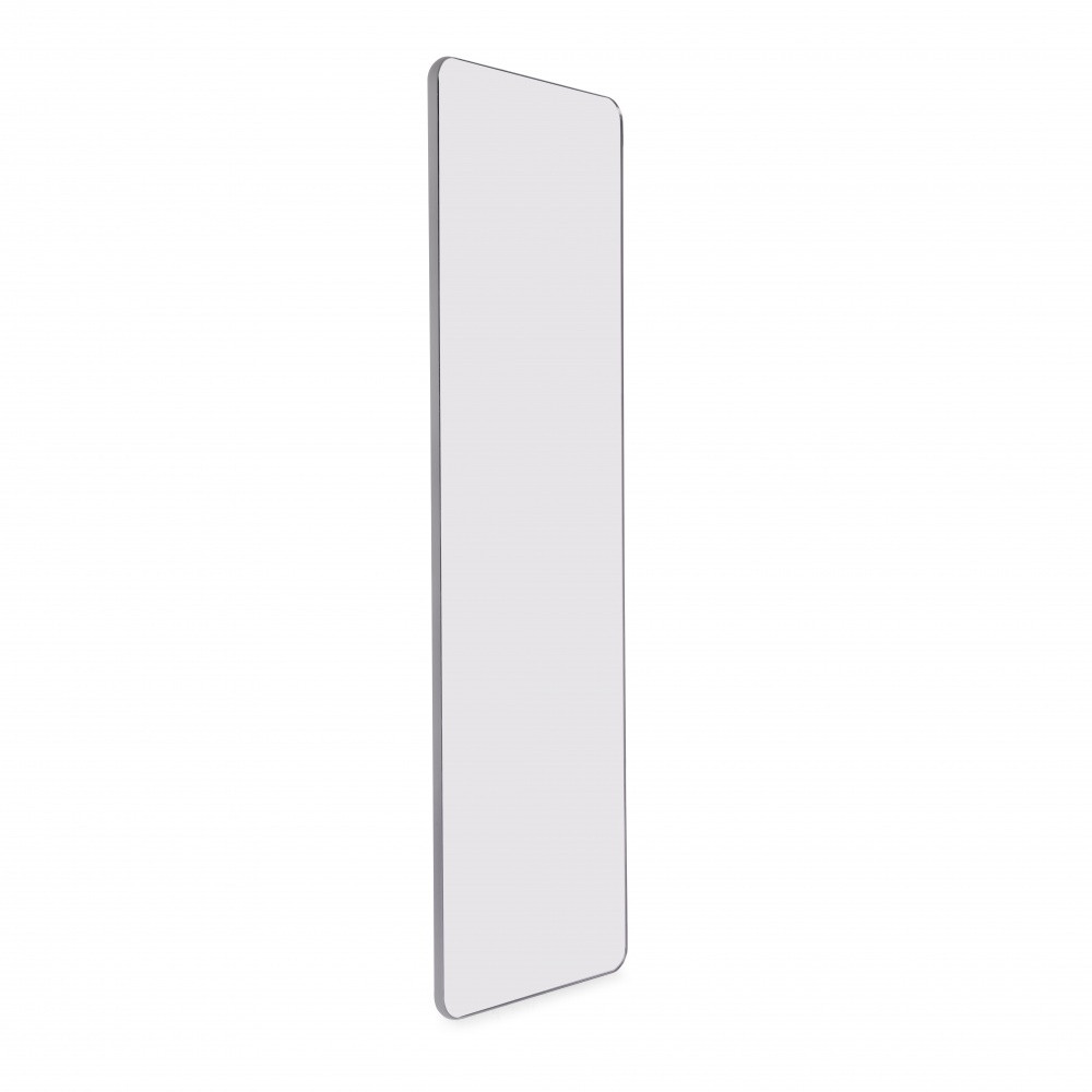 Miroir extractible pour armoires et dressings Quartz - pivotant à 180° - 1.000x300mm - Aluminium - verre et acier - Titane