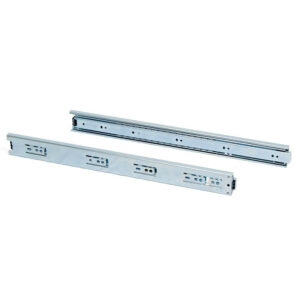 Paire de coulisses à billes pour tiroir à sortie totale 45 mm x L 500 mm