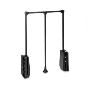 Penderie rabattable pour armoire Hang, 452 - 600 mm, Peint en noir