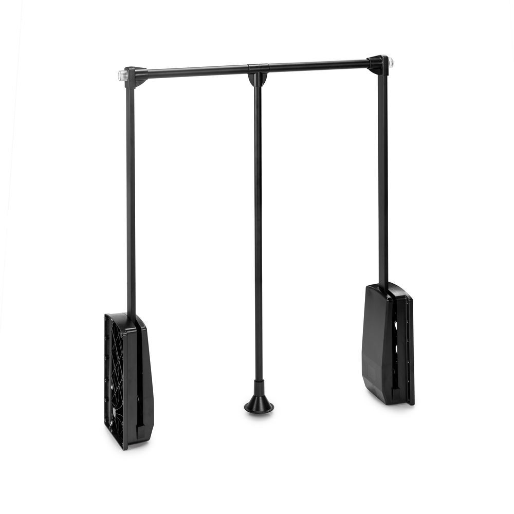 Penderie rabattable pour armoire Hang, 602 - 830 mm, Peint en noir