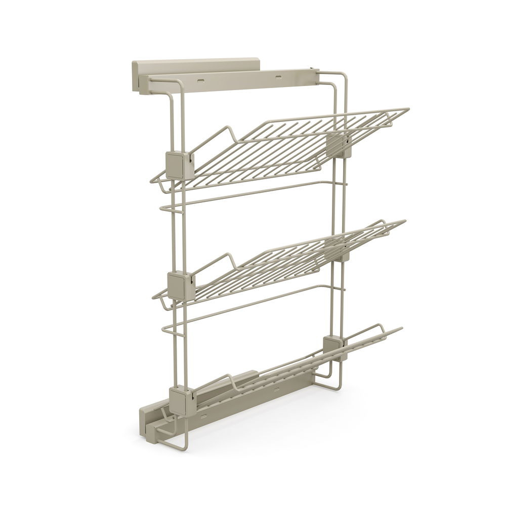 Porte-chaussures latéral coulissant pour placards et dressing, Gauche