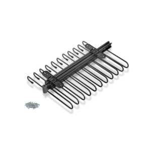 Porte-pantalons extractible -  11 tiges -  guides d'extraction totale -  Acier -  Titane