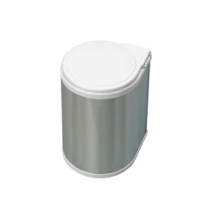 Poubelle de recyclage à fixation sur porte et conteneur de 13L, Acier inoxydable