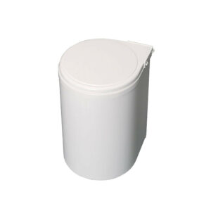 Poubelle de recyclage à fixation sur porte et conteneur de 13L, Plastique blanc