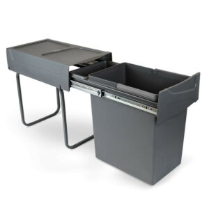 Poubelle de recyclage de 20L Recycle pour la cuisine, fixation inférieure