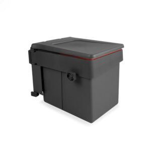Poubelle de recyclage Recycle pour fixation sur porte et conteneur de 15L