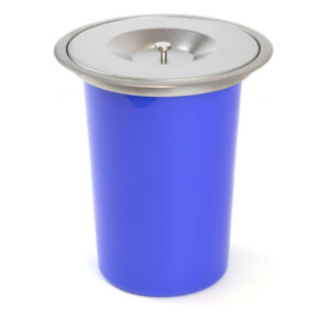 Poubelle encastrable Recycle pour plan de travail de cuisine, 8 Litres, Acier inoxydable