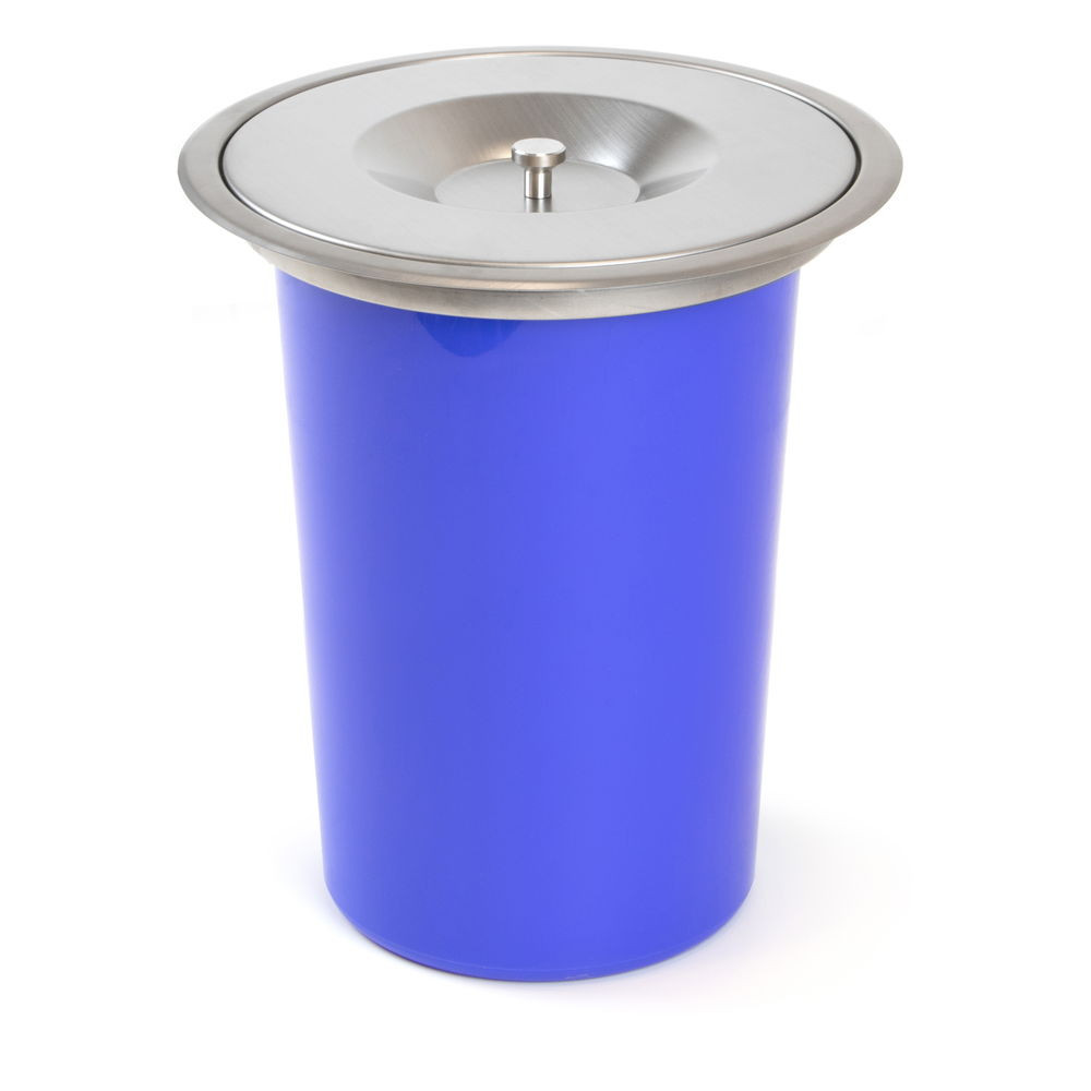 Poubelle encastrable Recycle pour plan de travail de cuisine, 8 Litres, Acier inoxydable