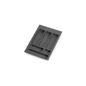 Range-couverts Emuca Optima 400 mm - organiseur de tiroir gris anthracite