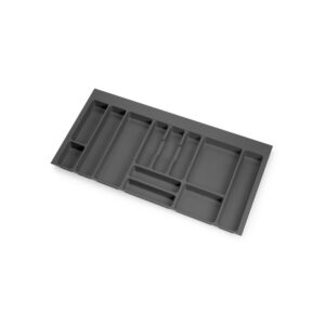 Range-couverts Optima pour tiroir universel - module 1.000mm - Plastique - Gris antracite