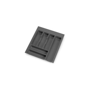 range-couverts Optima pour tiroir universel - module 450mm - Plastique - Gris antracite