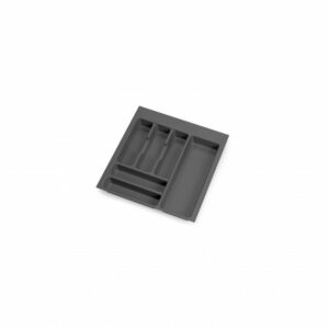 range-couverts Optima pour tiroir universel - module 500mm - Plastique - Gris antracite