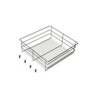 Tiroir en fil métallique pour armoires et dressings Quartz -  440mm (M60) -  Acier -  Titane