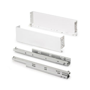 Tiroir extérieur Simplex 25kg hauteur 122mm - profondeur 440mm - acier - peint en blanc