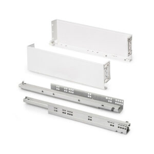 Tiroir extérieur Simplex 25kg hauteur 122mm - profondeur 490mm - acier - peint en blanc