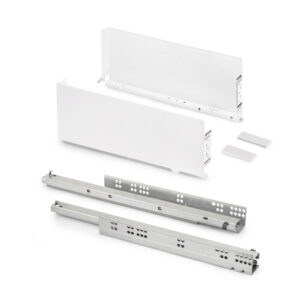 Tiroir extérieur Simplex 25kg hauteur 159mm - profondeur 490mm - acier - peint en blanc