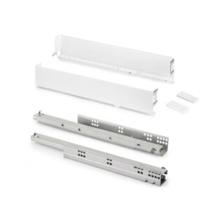 Tiroir extérieur Simplex 25kg hauteur 88mm - profondeur 440mm - acier - peint en blanc