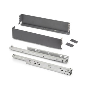 Tiroir extérieur Simplex 25kg hauteur 88mm - profondeur 490mm - acier - Gris antracite