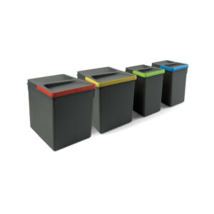 Tiroir extérieur Vertex 40 kg hauteur 131 mm - côtés en verre- 500- Gris anthracite