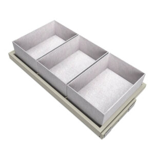 Tiroir extérieur Vertex 40 kg hauteur 93 mm - Gris anthracite- Acier et Aluminium et Verre