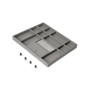 Tiroir organisateur pour placards et commodes Quartz -  540 (M70) -  Eco-pelle et bois -  Titane