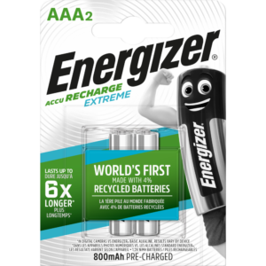 Lot de 2 piles alcaline aaa E300624300  ENERGIZER