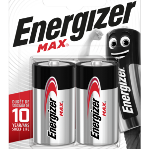 Lot de 2 piles alcaline lr14 c Max, 1.5 V, ENERGIZER
